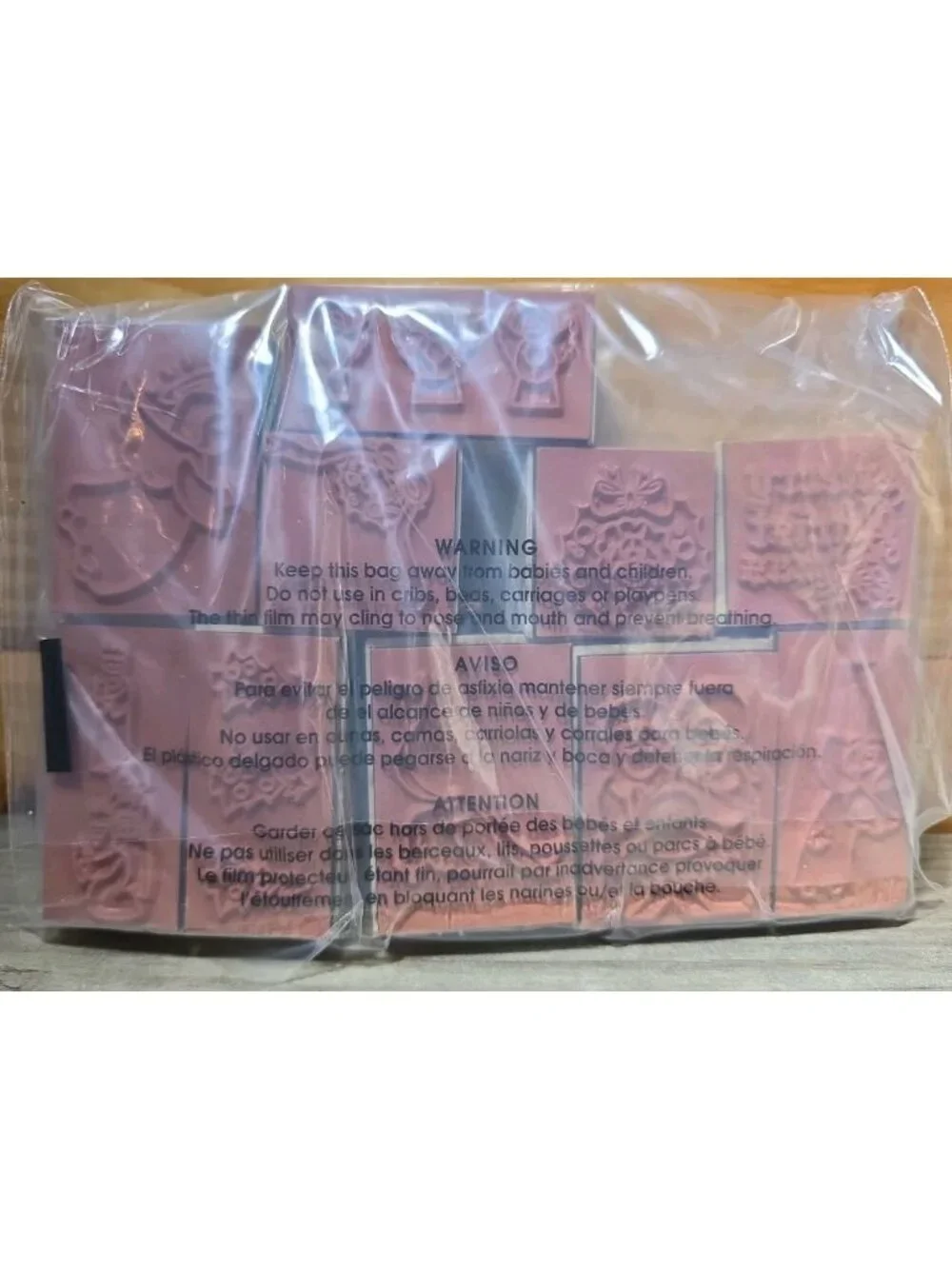 Christmas And Nativity Rubber Stamps Lot Of 10 New In Bag